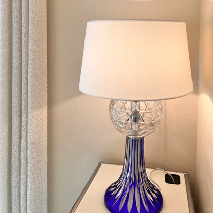 Deep Blue Crystal Table Lamp