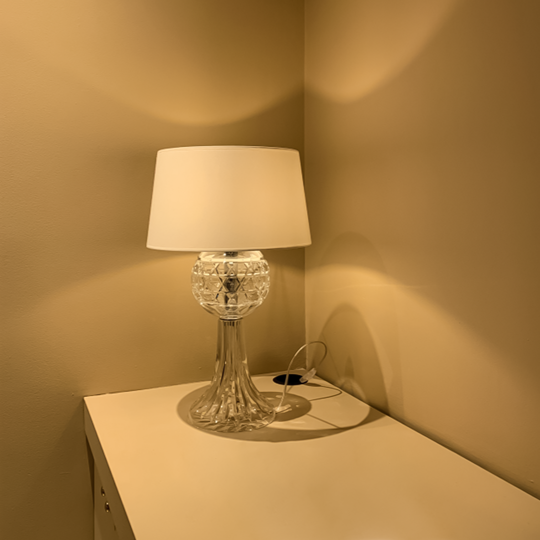Deep Blue Crystal Table Lamp