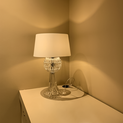 Deep Blue Crystal Table Lamp