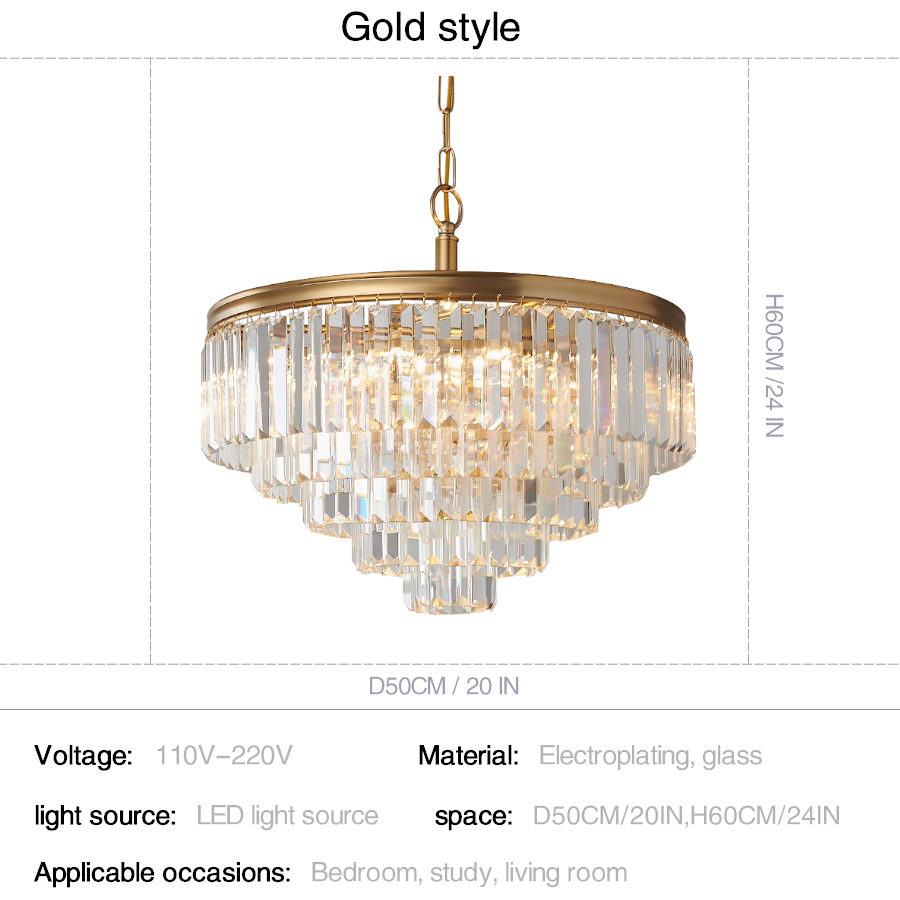 Luxury Multi-Tier Crystal Chandelier