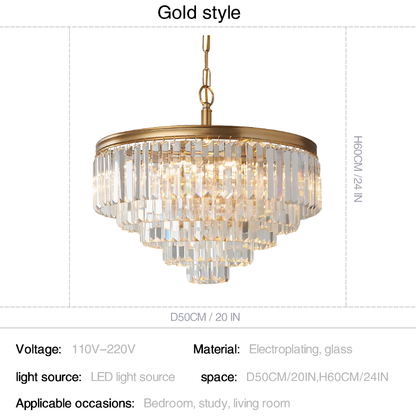 Luxury Multi-Tier Crystal Chandelier