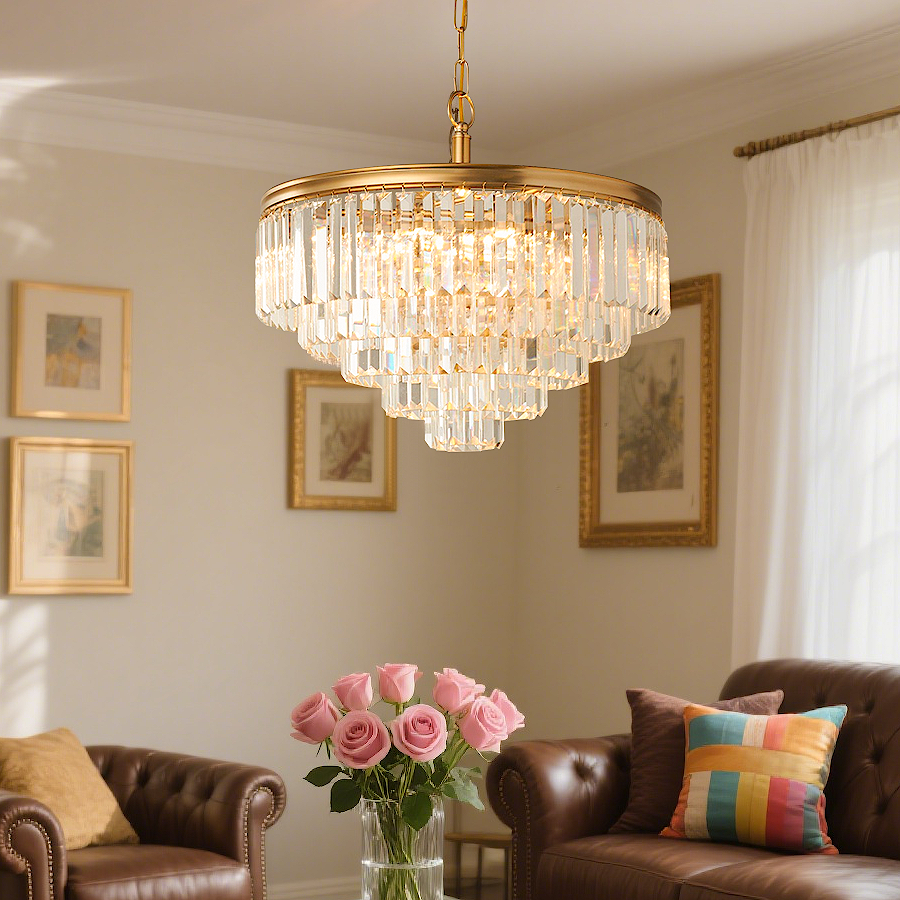Luxury Multi-Tier Crystal Chandelier