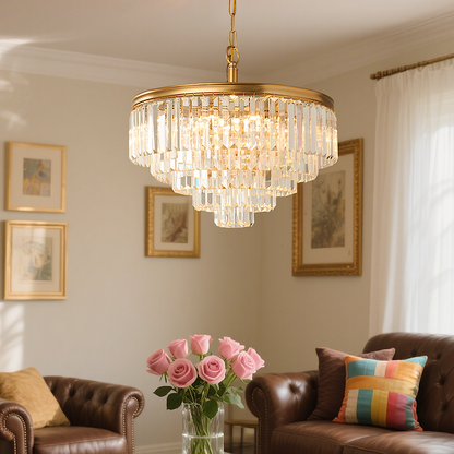 Luxury Multi-Tier Crystal Chandelier