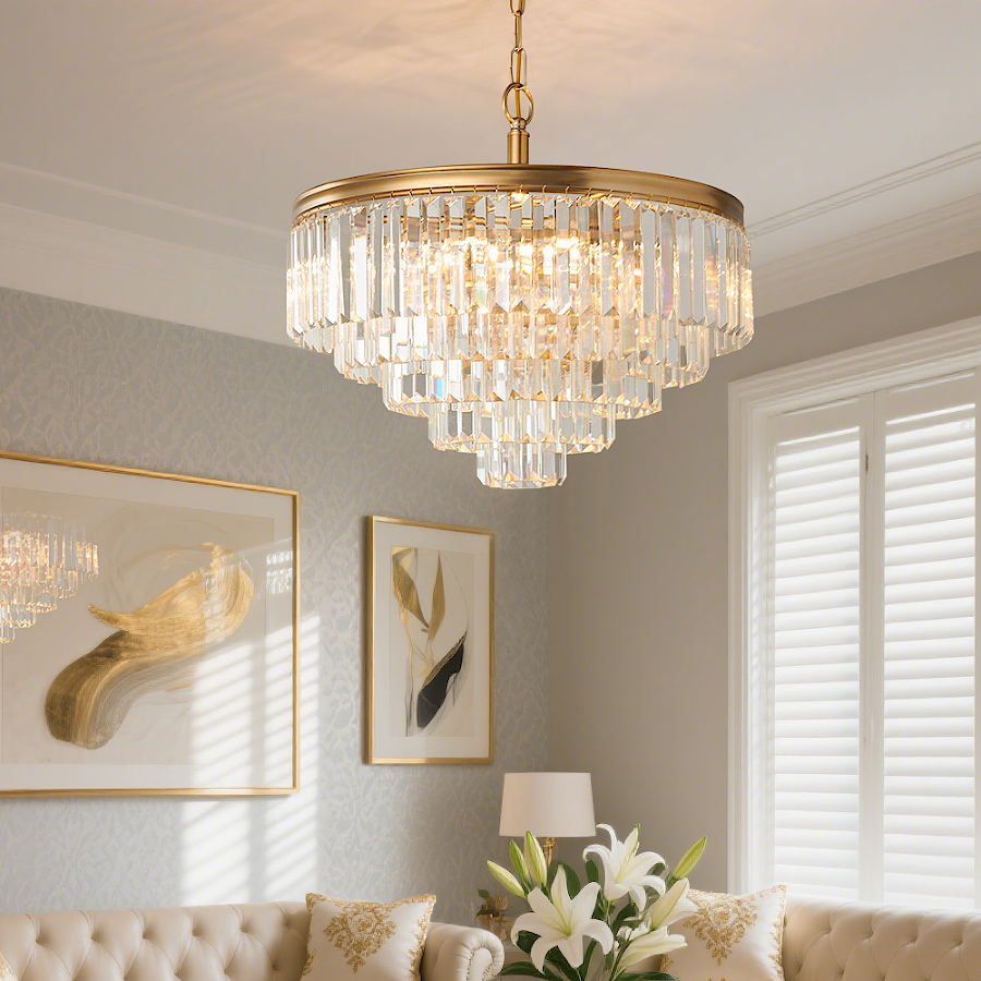 Luxury Multi-Tier Crystal Chandelier