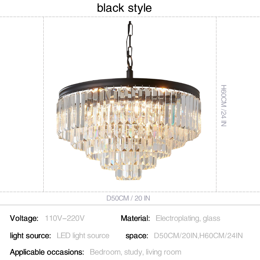 Luxury Multi-Tier Crystal Chandelier